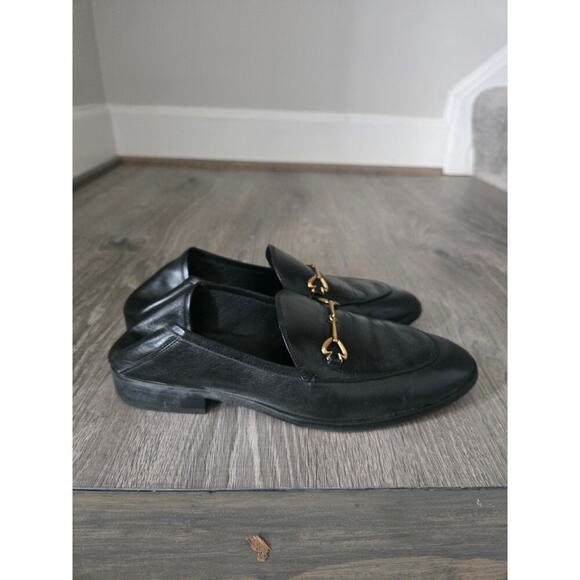 Leather Buckle Loafers with Soft Foldable Heel  size 9.5 - Picture 3 of 8